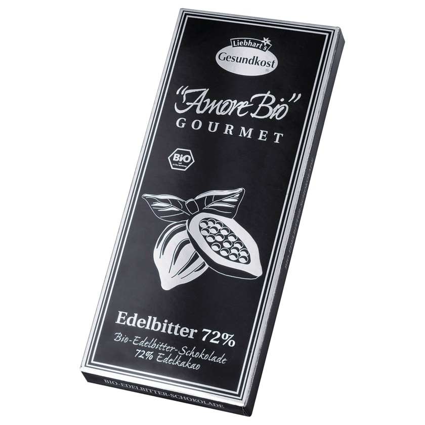 Liebhart's Gesundkost Bio Edelbitter Schokolade 72% 100g